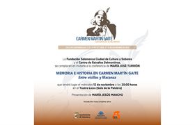 Quinta conferencia del ciclo dedicado a Carmen Martín Gaite
