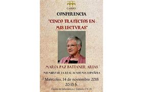 Conferencia «Cinco trayectos en mis lecturas»