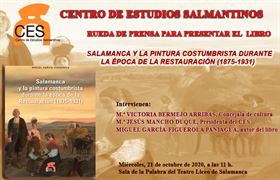 Rueda de prensa-presentación del libro"Salamanca y la pintura costumbrista durante la época de laRestauración"