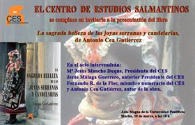 Presentación del libro, "La sagrada belleza de las joyas serranas y candelarias" 